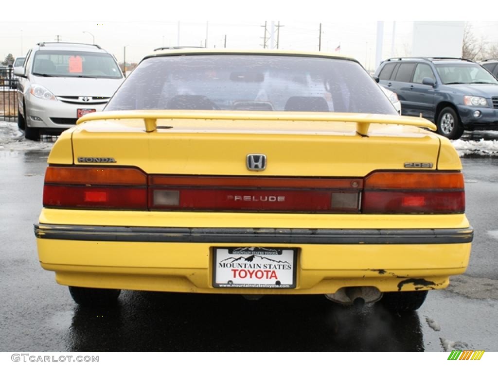 1988 Prelude Si - Barbados Yellow / Black photo #3