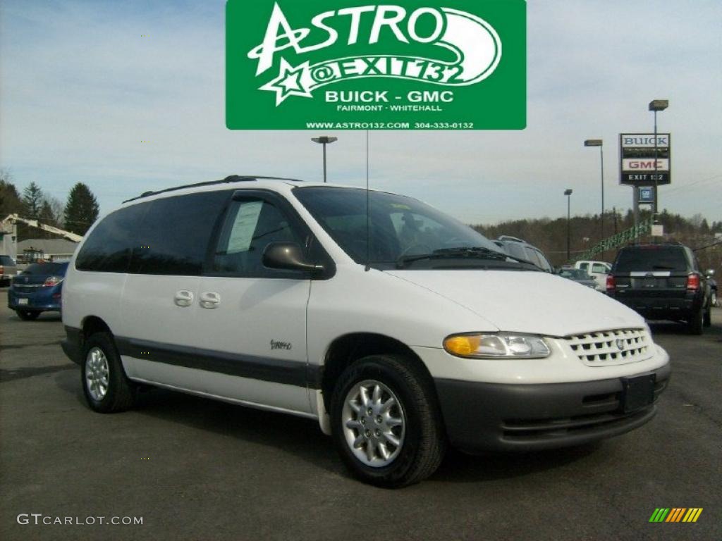 1999 Grand Voyager Expresso - Bright White / Mist Gray photo #1