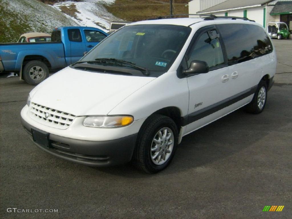 1999 Grand Voyager Expresso - Bright White / Mist Gray photo #3