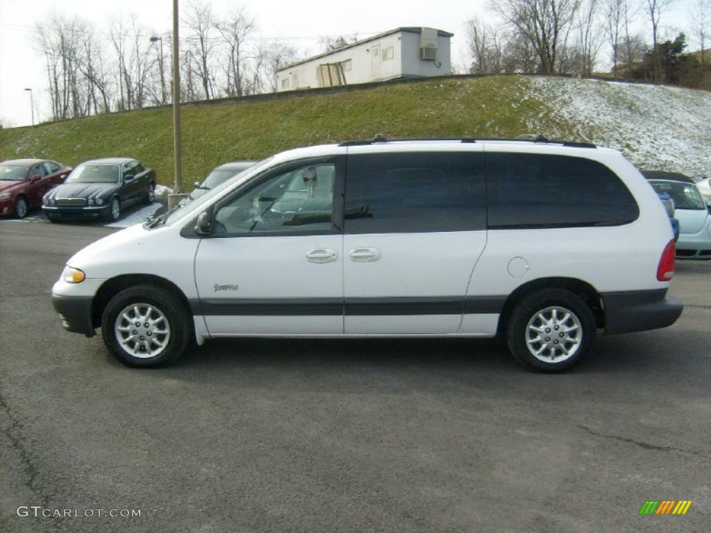 1999 Grand Voyager Expresso - Bright White / Mist Gray photo #4