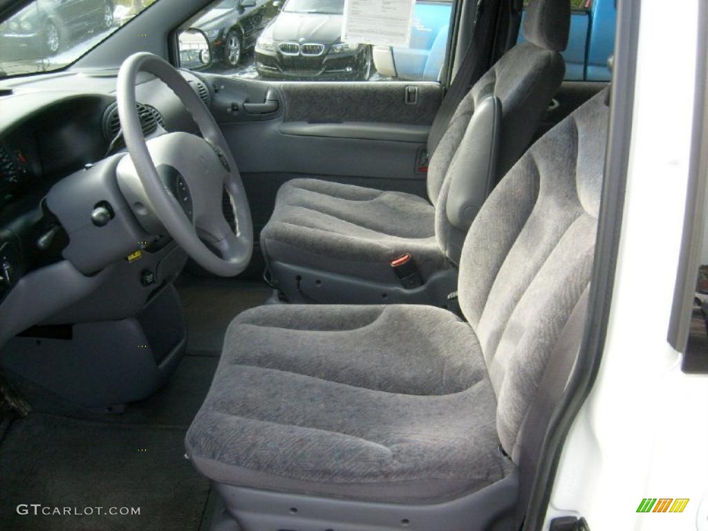 1999 Grand Voyager Expresso - Bright White / Mist Gray photo #10