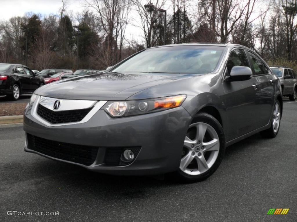 2009 TSX Sedan - Polished Metal Metallic / Ebony photo #1