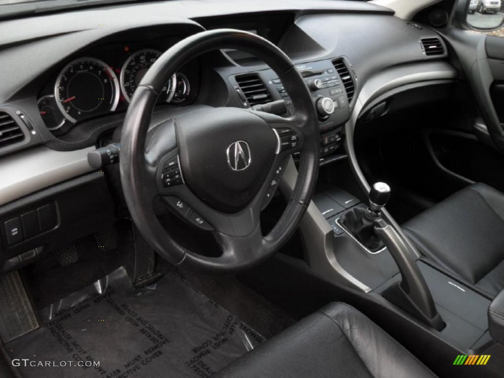 Ebony Interior 2009 Acura TSX Sedan Photo #44881041