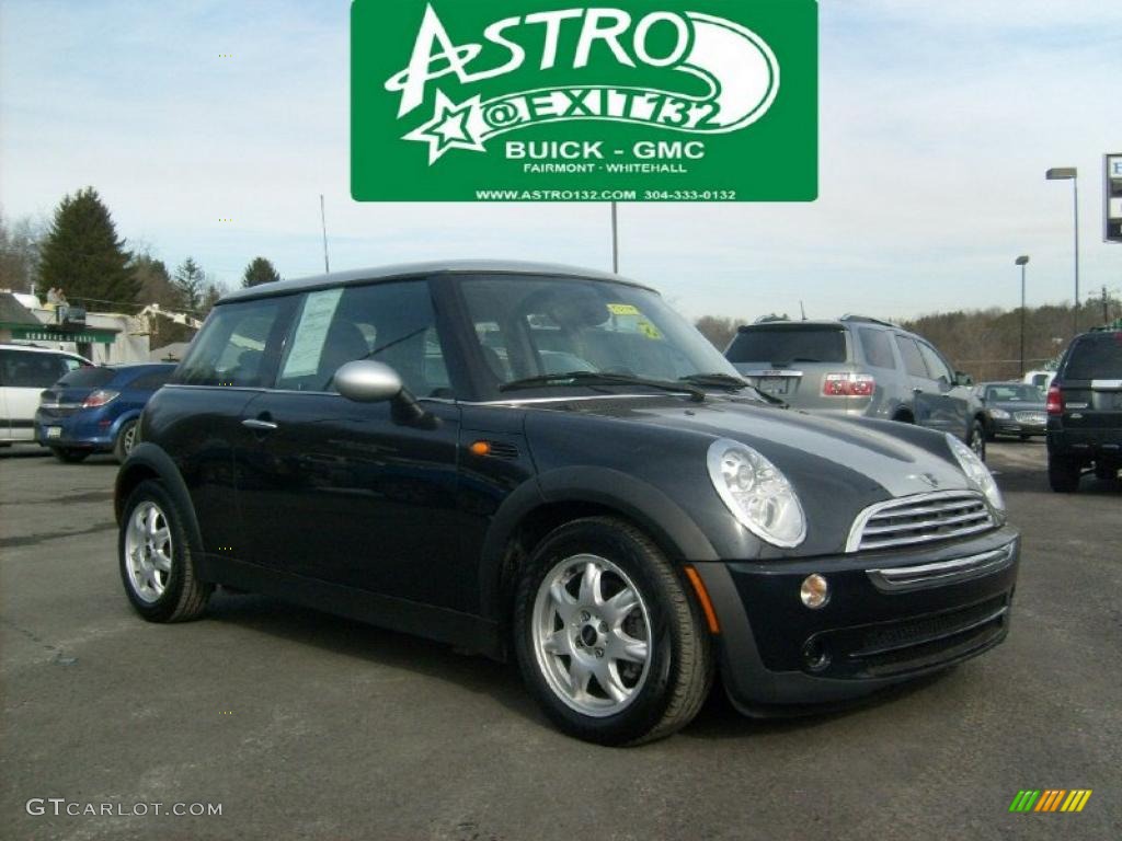 2006 Cooper Hardtop - Royal Grey Metallic / Black/Panther Black photo #1