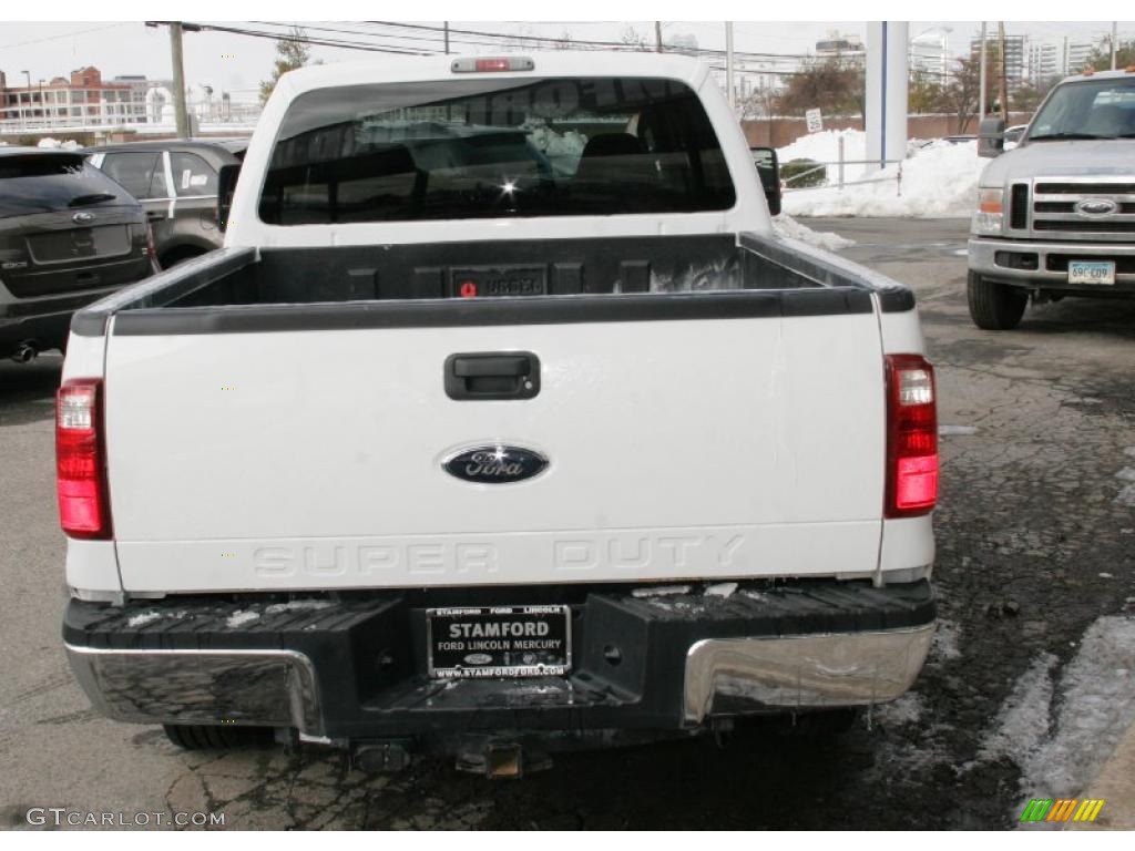 2010 F250 Super Duty XLT Crew Cab 4x4 - Oxford White / Medium Stone photo #7