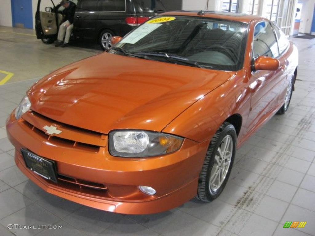 Sunburst Orange 2004 Chevrolet Cavalier LS Sport Coupe Exterior Photo #44883377