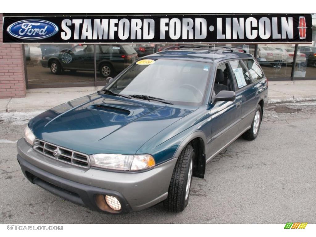 1999 Legacy Outback Wagon - Spruce Green Pearl / Gray photo #1