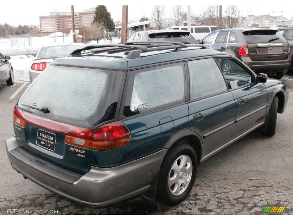 1999 Legacy Outback Wagon - Spruce Green Pearl / Gray photo #6
