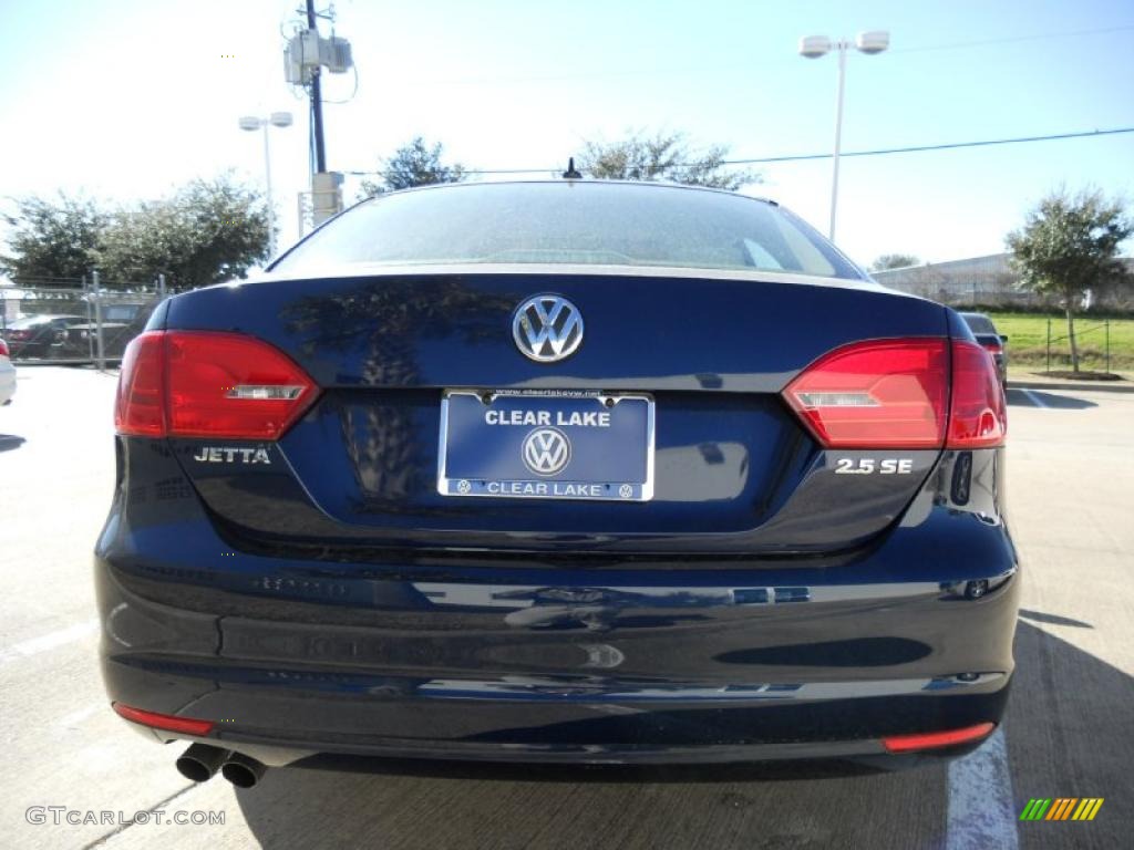 2011 Jetta SE Sedan - Tempest Blue Metallic / Cornsilk Beige photo #6