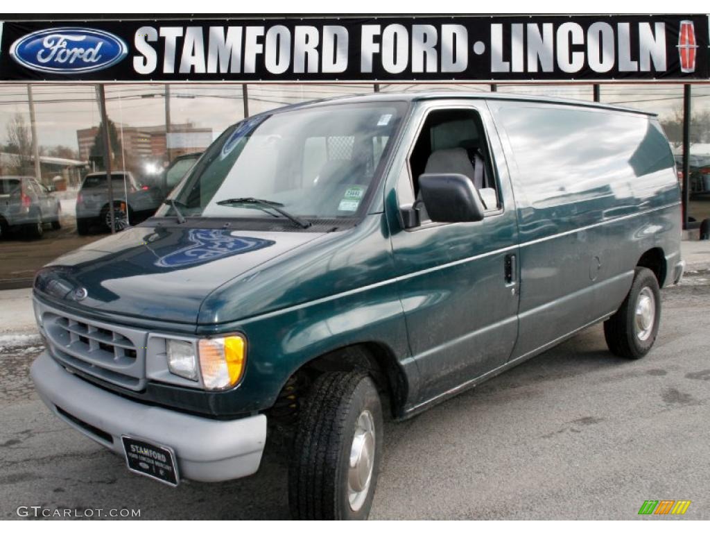 2000 E Series Van E250 Commercial - Deep Emerald Green Metallic / Medium Graphite photo #1