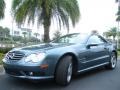 2005 Aegean Blue Metallic Mercedes-Benz SL 500 Roadster  photo #2