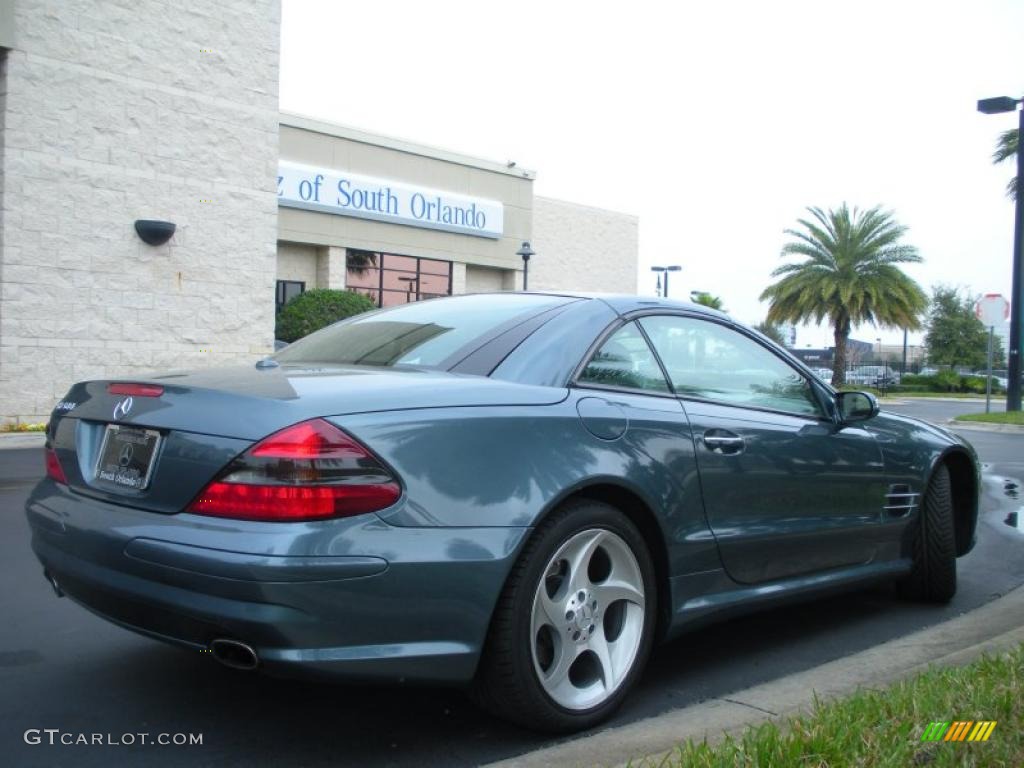 Aegean Blue Metallic 2005 Mercedes-Benz SL 500 Roadster Exterior Photo #44884113