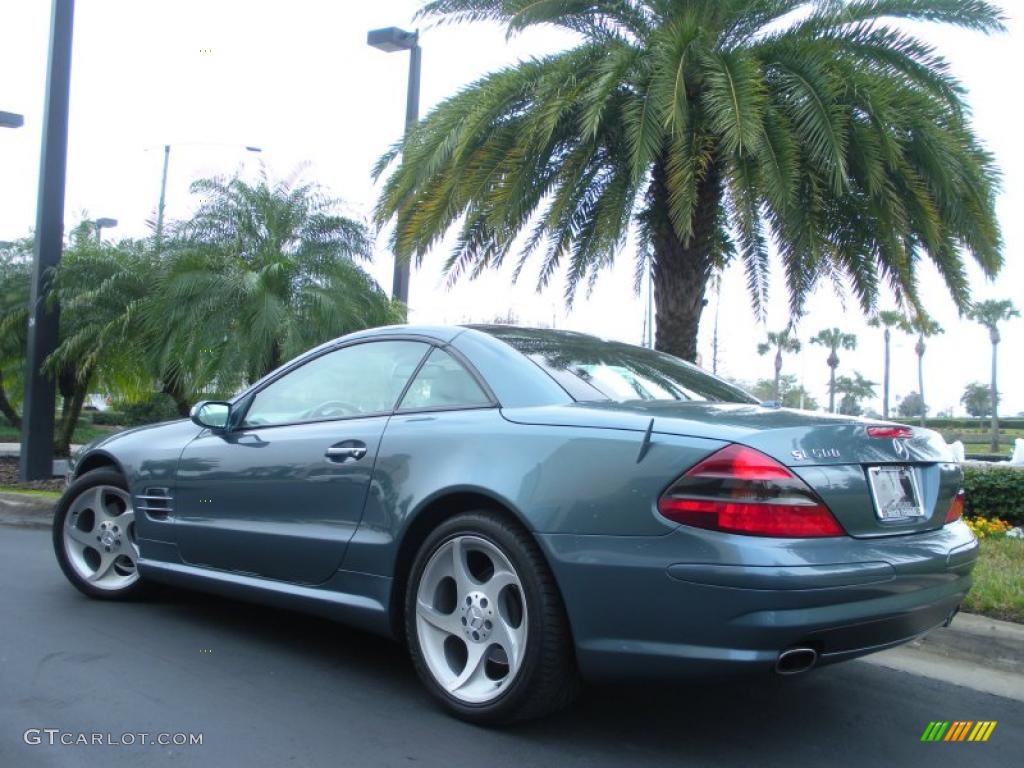 Aegean Blue Metallic 2005 Mercedes-Benz SL 500 Roadster Exterior Photo #44884137