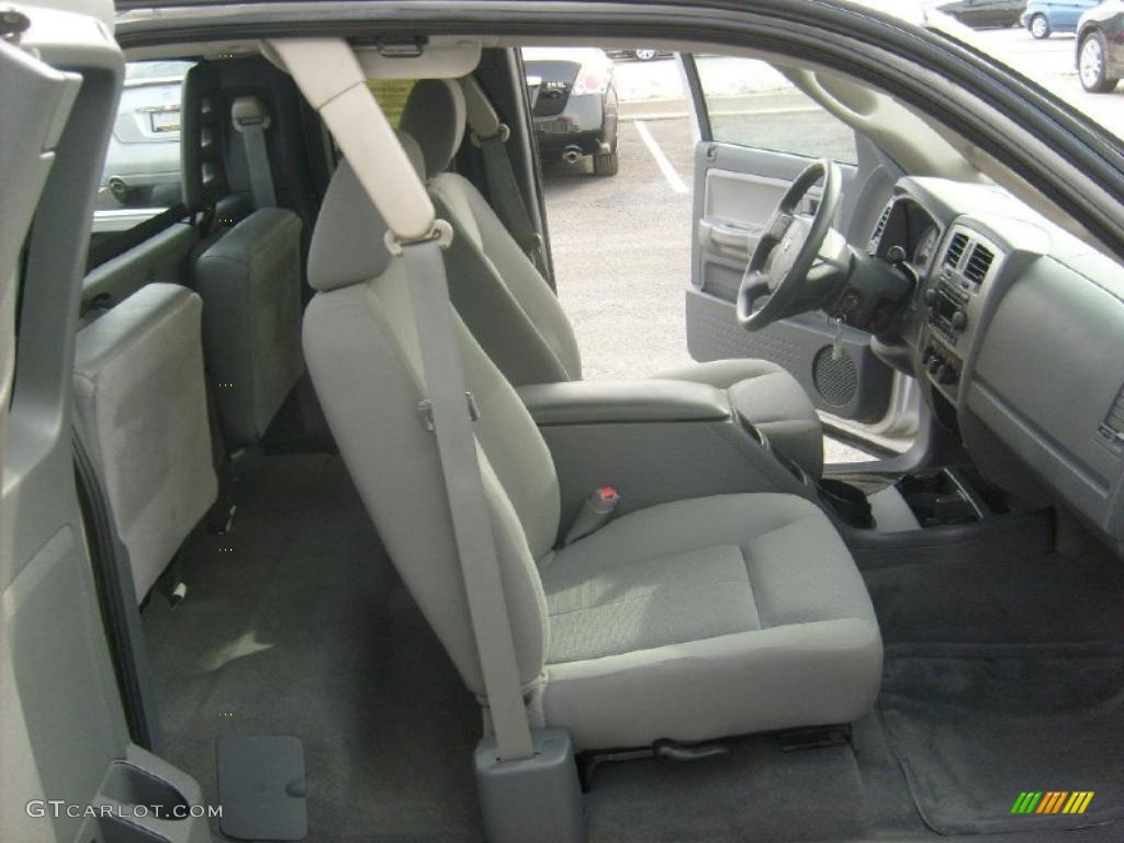 Medium Slate Gray Interior 2006 Dodge Dakota SLT Club Cab 4x4 Photo #44885461