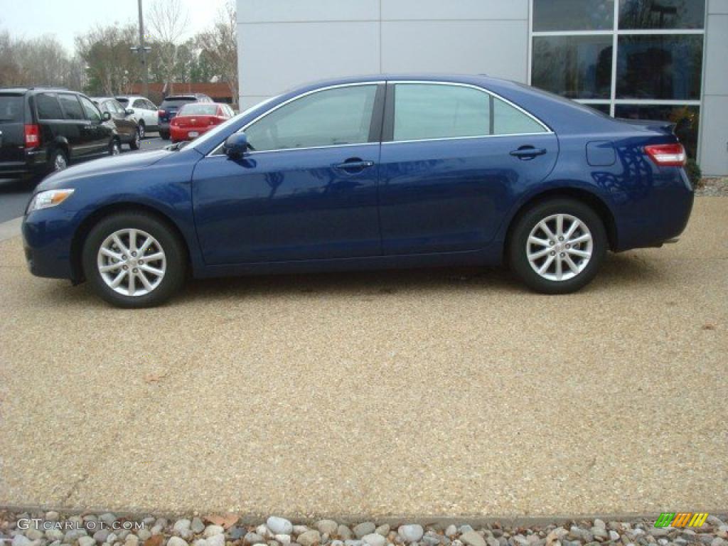 Blue Ribbon Metallic 2011 Toyota Camry XLE V6 Exterior Photo #44888385