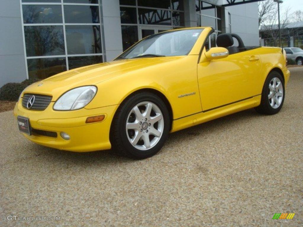 Mercedes slk 230 yellow