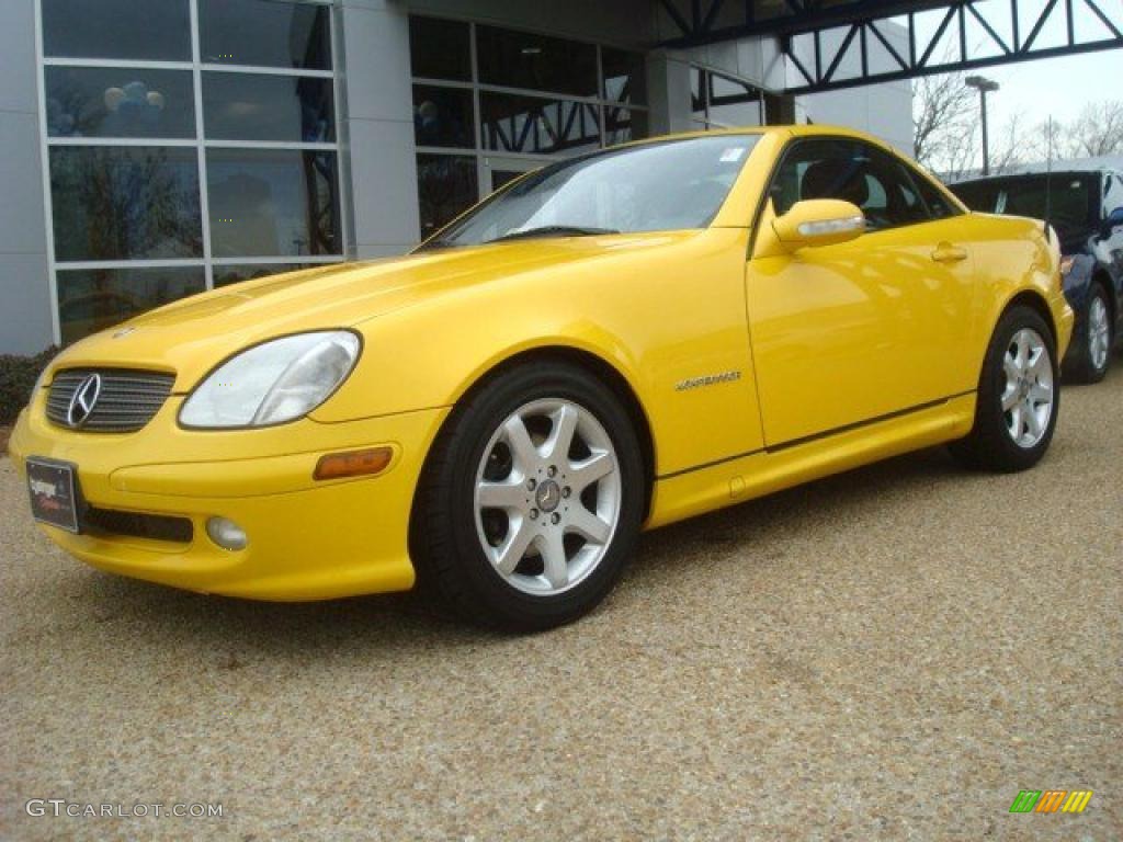 Sunburst Yellow 2001 Mercedes-Benz SLK 230 Kompressor Roadster Exterior Photo #44888569