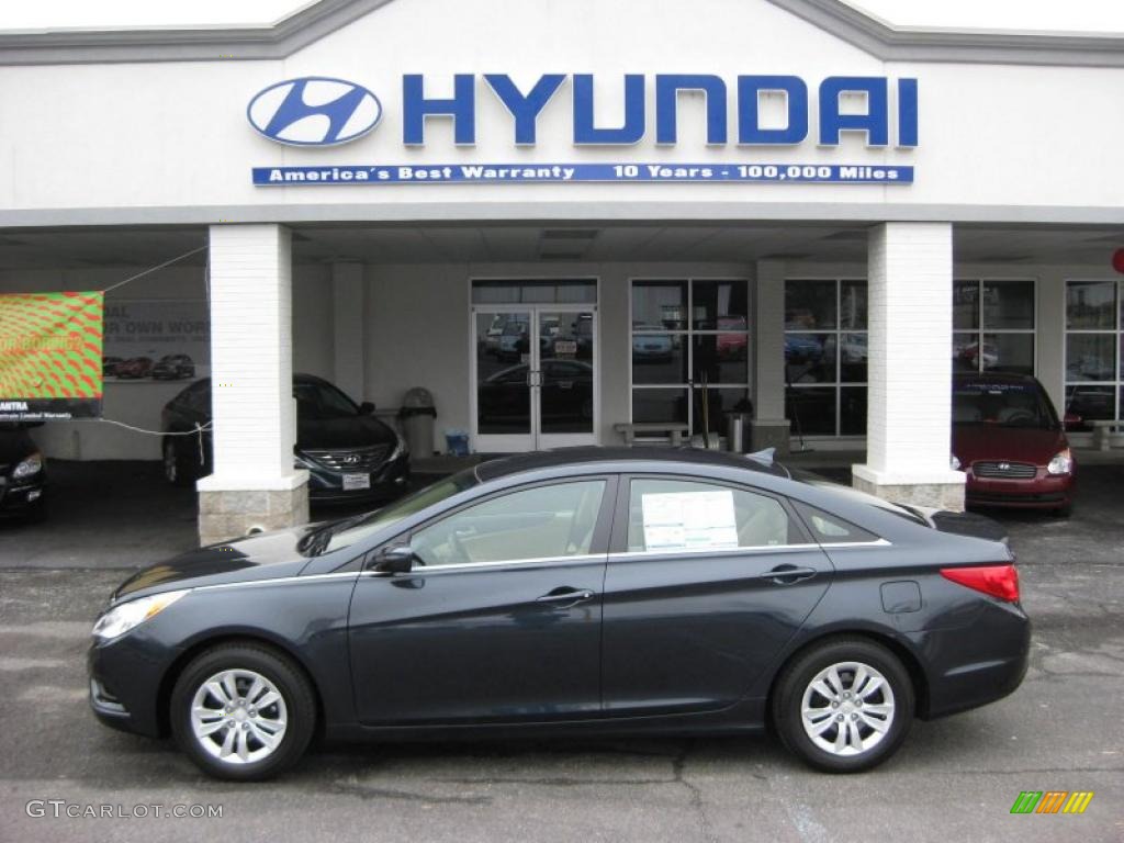 2011 Sonata GLS - Pacific Blue Pearl / Camel photo #1