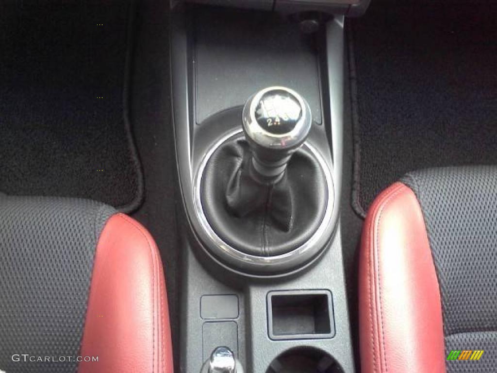 2008 Tiburon SE - Black Pearl / SE Red Leather/Black Sport Grip photo #10