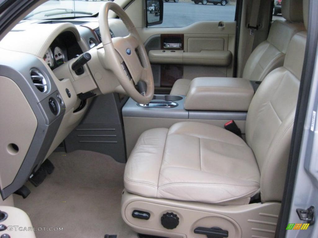 Tan Interior 2006 Ford F150 Lariat SuperCrew 4x4 Photo #44894413
