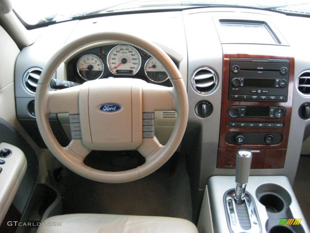 2006 Ford F150 Lariat SuperCrew 4x4 Tan Dashboard Photo #44894613