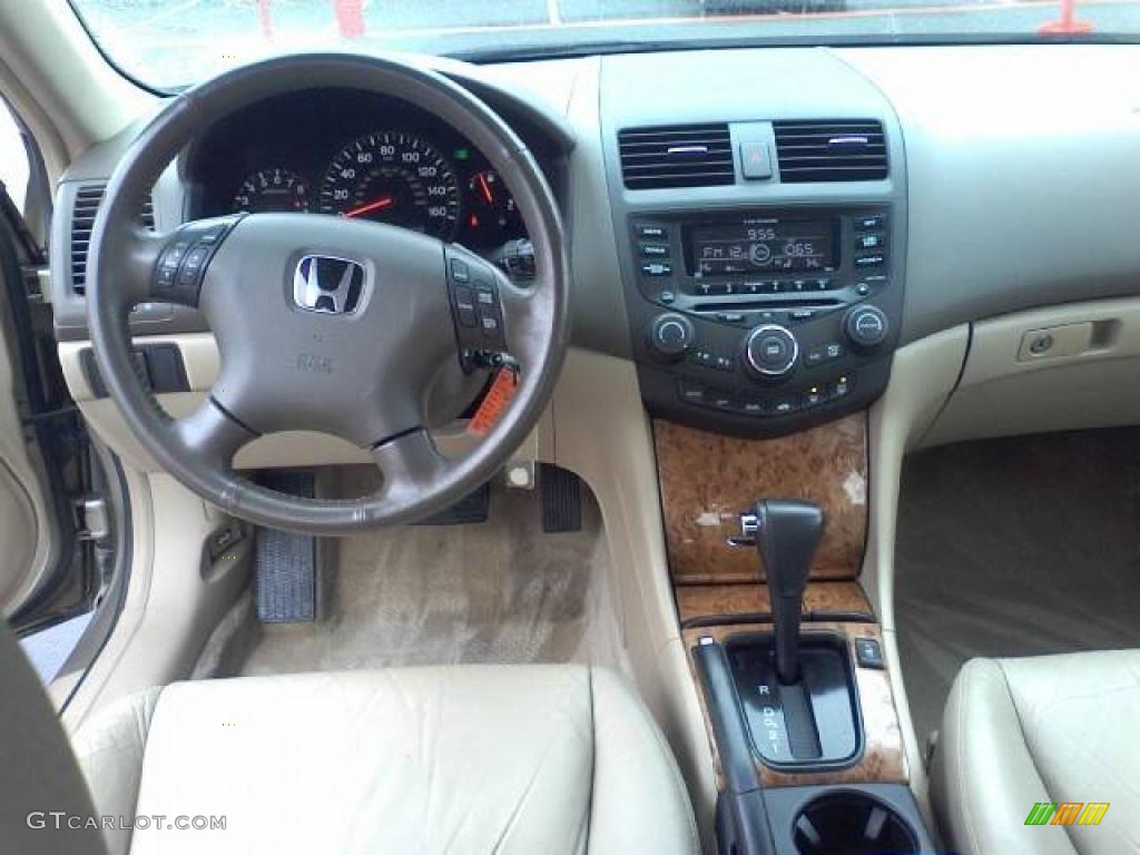 2003 Accord EX V6 Sedan - Desert Mist Metallic / Ivory photo #5