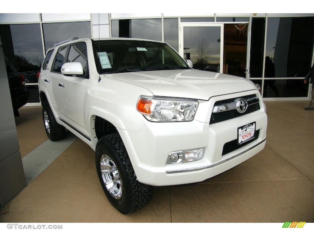 2011 4Runner SR5 4x4 - Blizzard White Pearl / Sand Beige photo #1