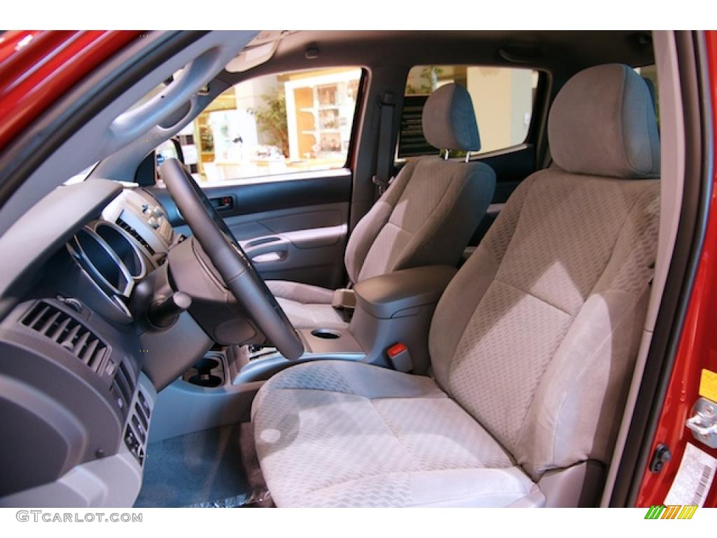 Graphite Gray Interior 2011 Toyota Tacoma V6 SR5 Double Cab 4x4 Photo #44895298