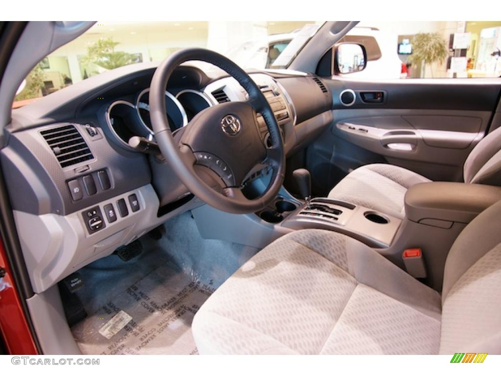 Graphite Gray Interior 2011 Toyota Tacoma V6 SR5 Double Cab 4x4 Photo #44895330