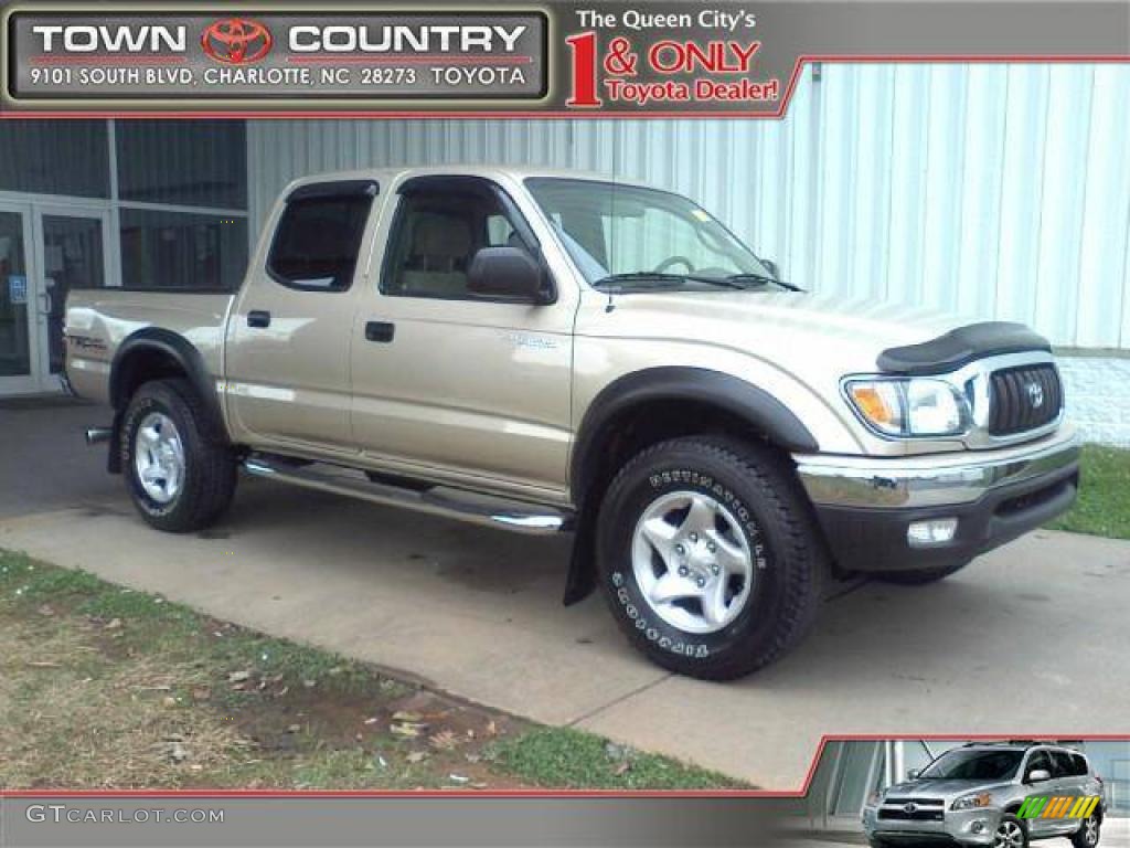 2004 Tacoma PreRunner TRD Double Cab - Mystic Gold Metallic / Oak photo #1