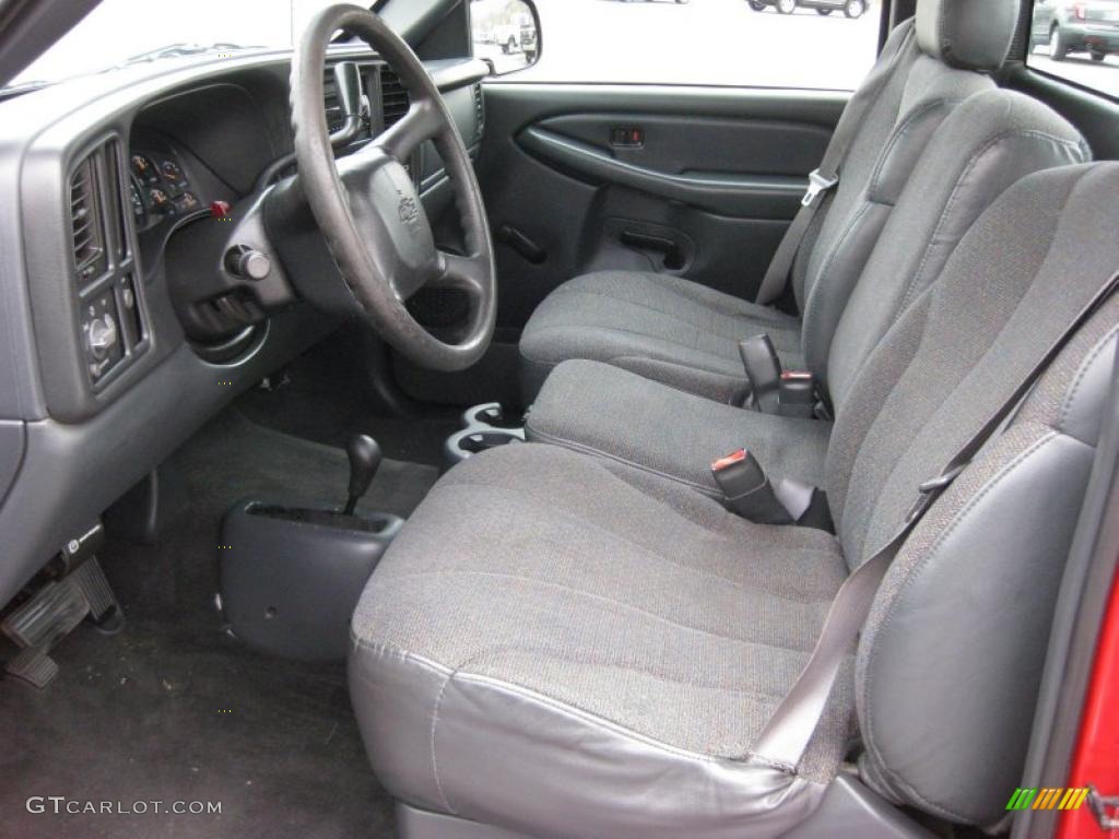Graphite Interior 2001 Chevrolet Silverado 1500 Regular Cab 4x4 Photo #44895450