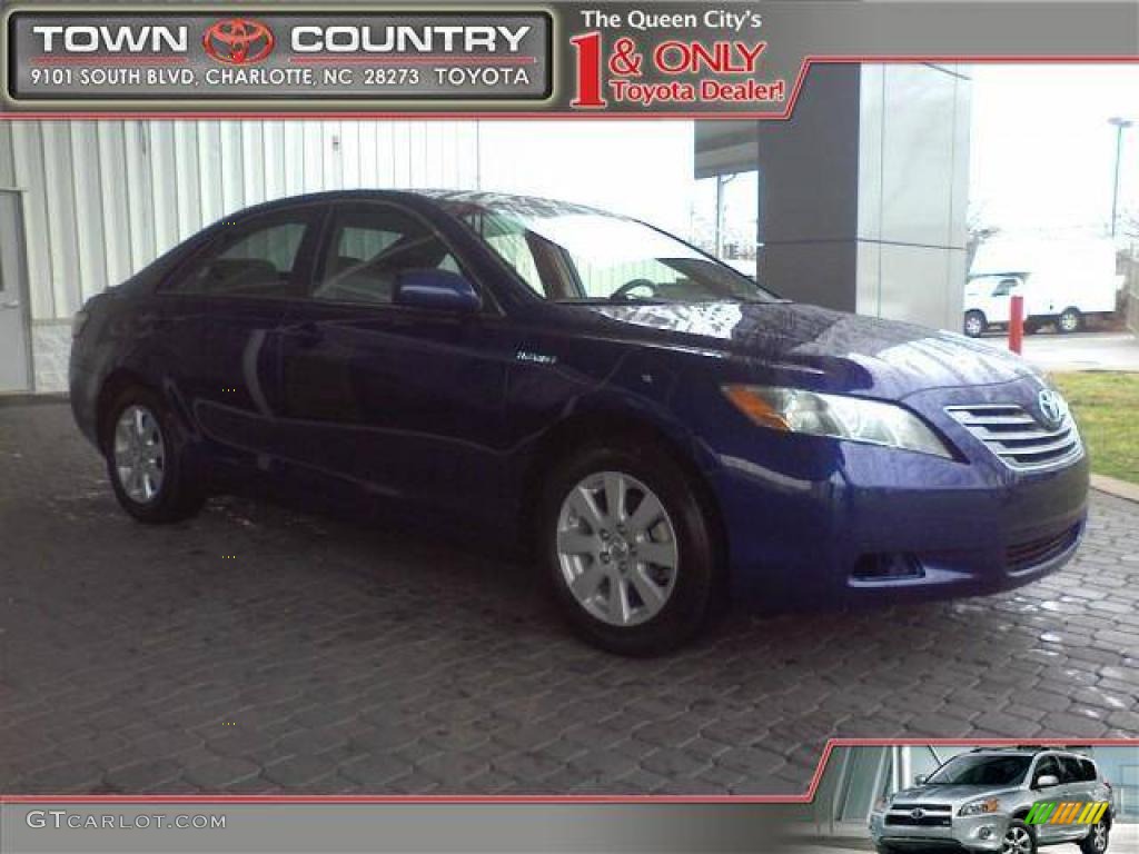 2007 Camry Hybrid - Blue Ribbon Metallic / Bisque photo #1