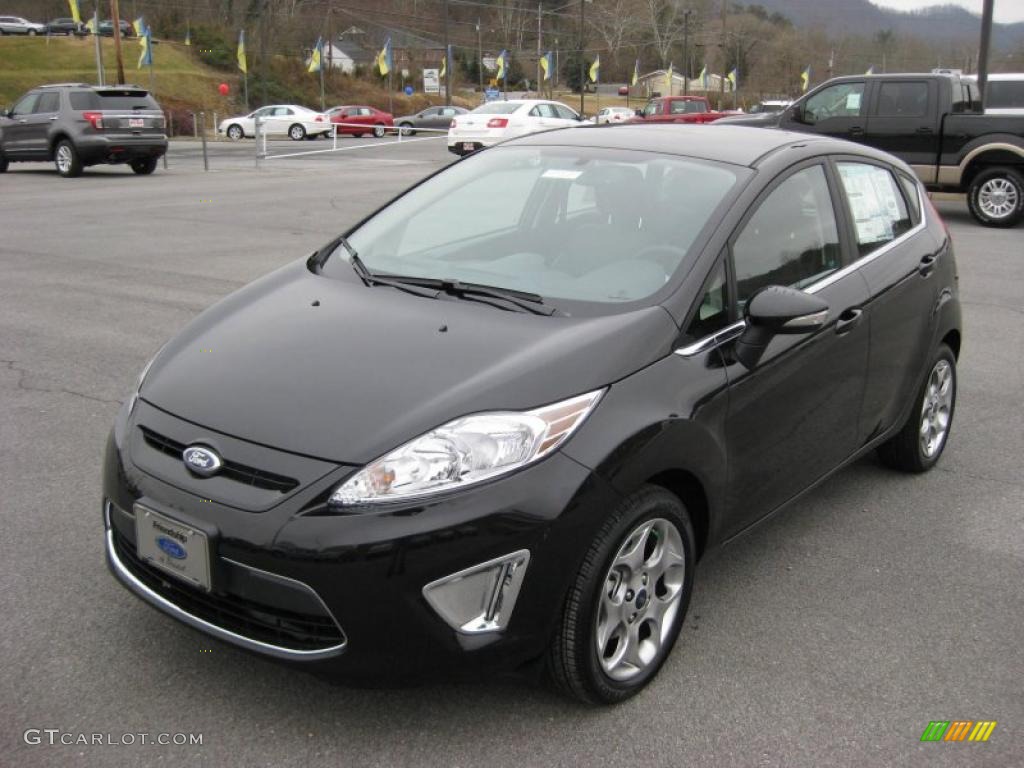 Tuxedo Black Metallic 2011 Ford Fiesta SES Hatchback Exterior Photo #44896530