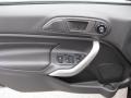Charcoal Black Leather 2011 Ford Fiesta SES Hatchback Door Panel