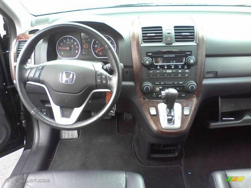 2008 CR-V EX-L 4WD - Nighthawk Black Pearl / Black photo #5