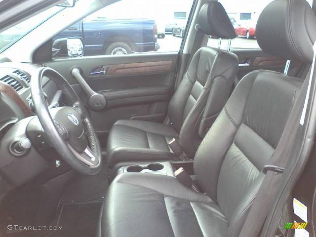 2008 CR-V EX-L 4WD - Nighthawk Black Pearl / Black photo #6