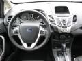 Charcoal Black Leather 2011 Ford Fiesta SES Hatchback Dashboard