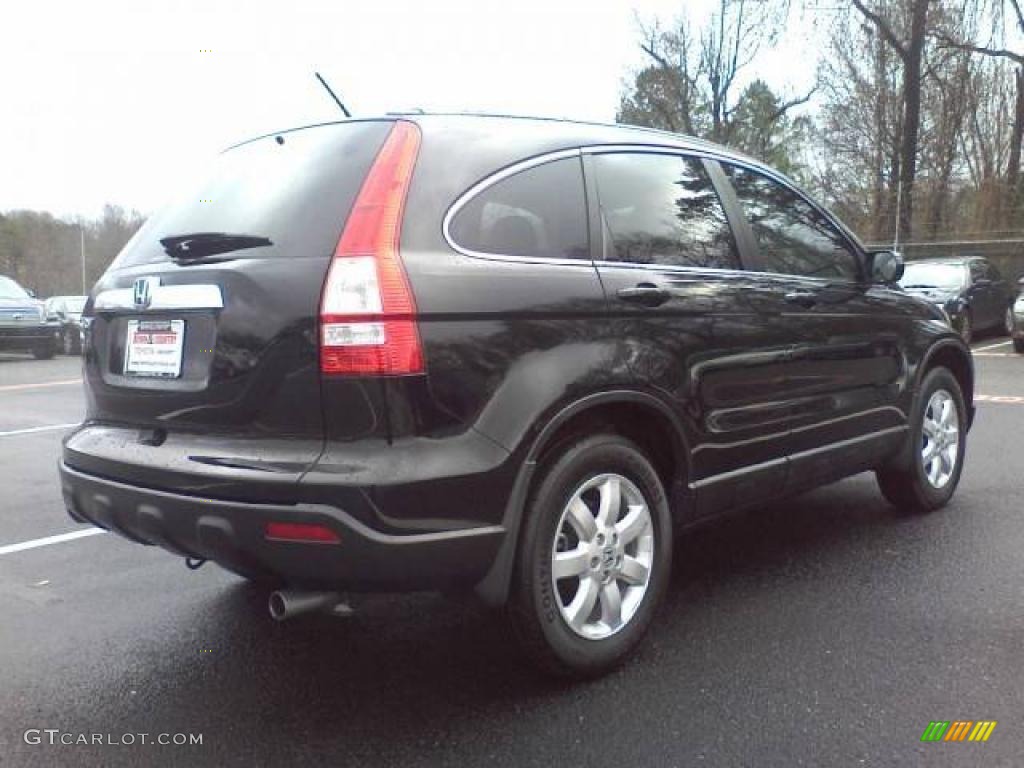 2008 CR-V EX-L 4WD - Nighthawk Black Pearl / Black photo #16