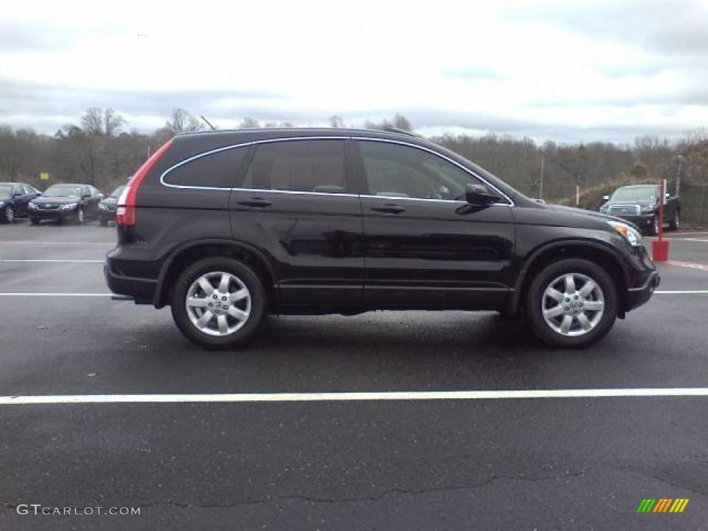 2008 CR-V EX-L 4WD - Nighthawk Black Pearl / Black photo #17