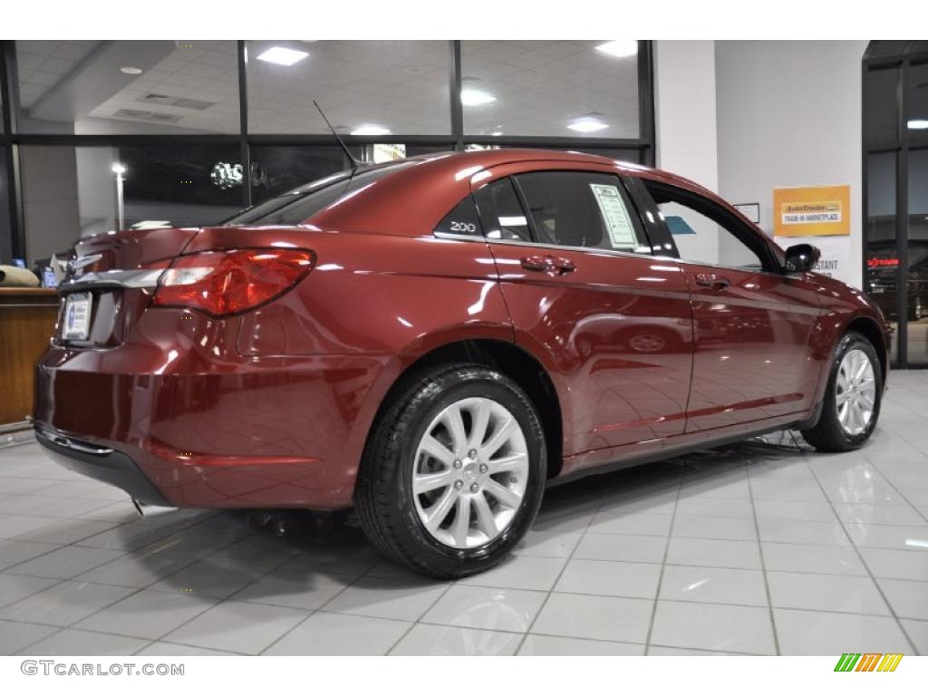 Deep Cherry Red Crystal Pearl 2011 Chrysler 200 Touring Exterior Photo #44897174