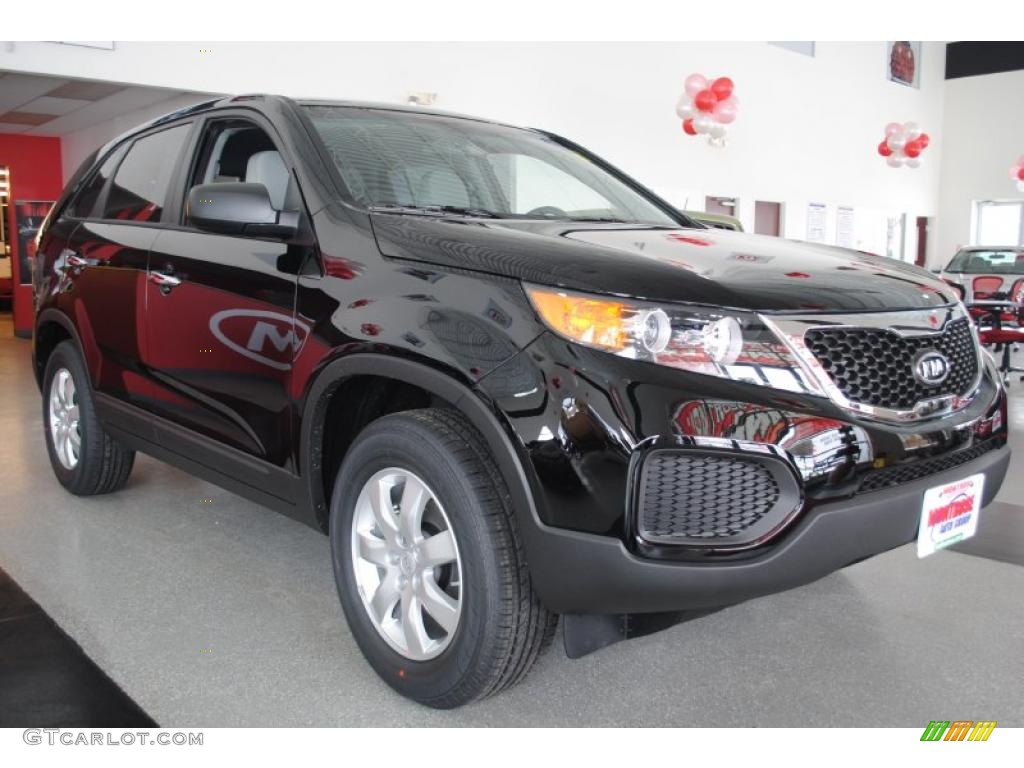 2011 Sorento LX - Ebony Black / Gray photo #8