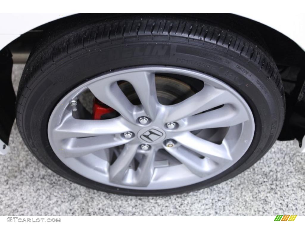 2008 Civic Si Sedan - Taffeta White / Black photo #5