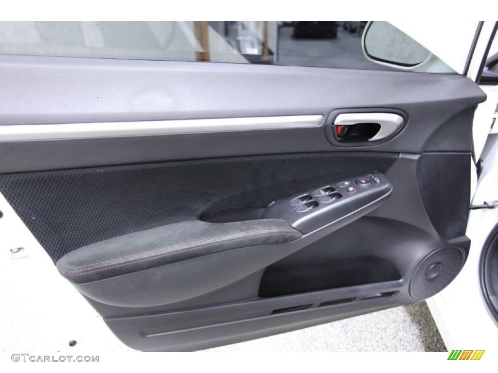 2008 Civic Si Sedan - Taffeta White / Black photo #6