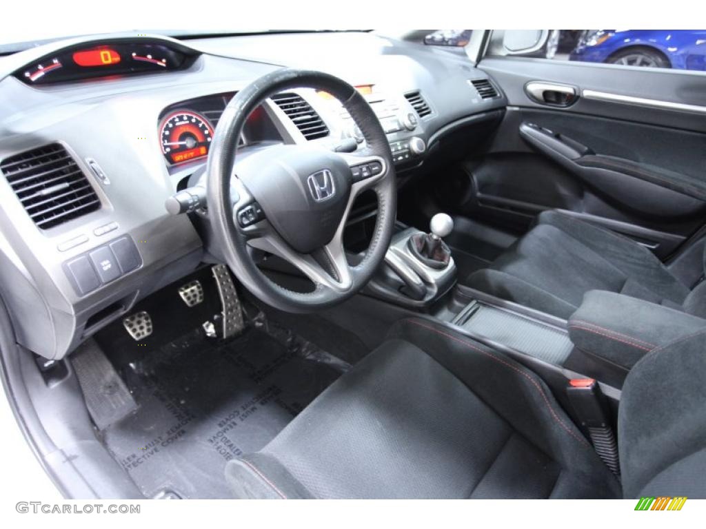 2008 Civic Si Sedan - Taffeta White / Black photo #7