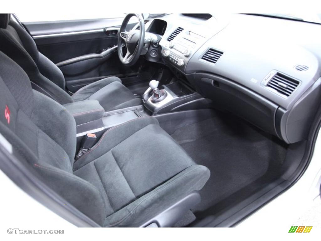 2008 Civic Si Sedan - Taffeta White / Black photo #8