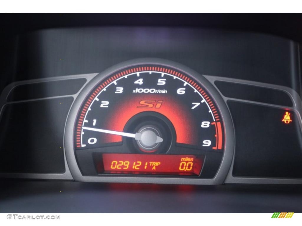 2008 Civic Si Sedan - Taffeta White / Black photo #10