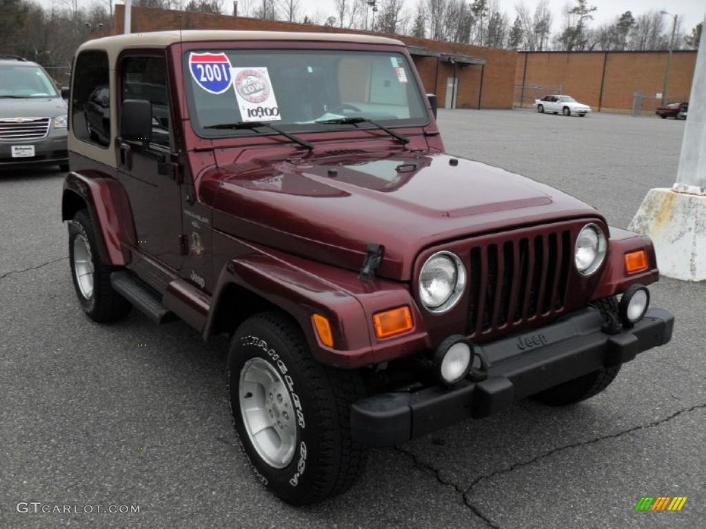 2001 Wrangler Sahara 4x4 - Sienna Pearl / Camel/Dark Green photo #5