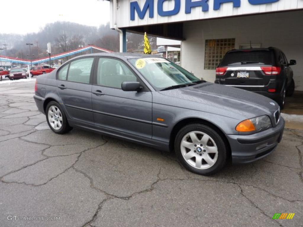 2001 3 Series 325xi Sedan - Steel Grey Metallic / Grey photo #2