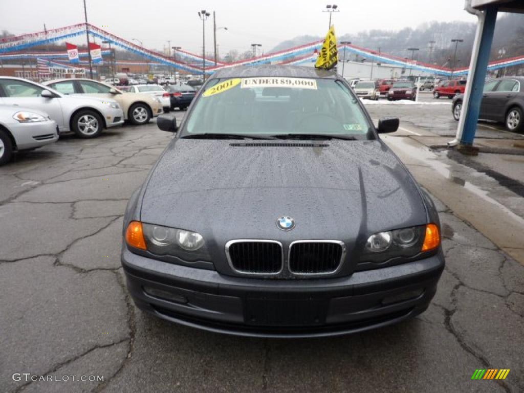 2001 3 Series 325xi Sedan - Steel Grey Metallic / Grey photo #4