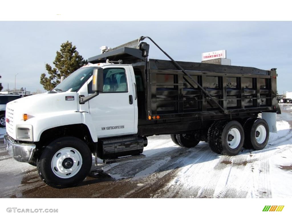 Summit White 2005 GMC C Series Topkick C8500 Regular Cab Dump Truck Exterior Photo #44905771